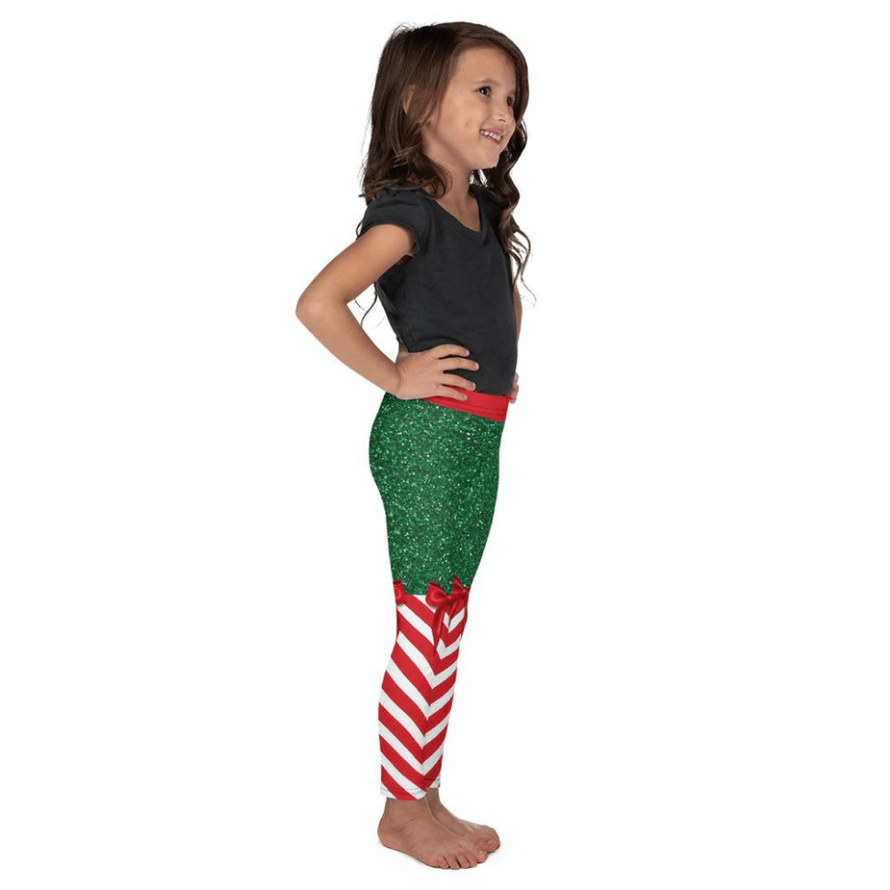 Candy Stripe Christmas Kid's Leggings