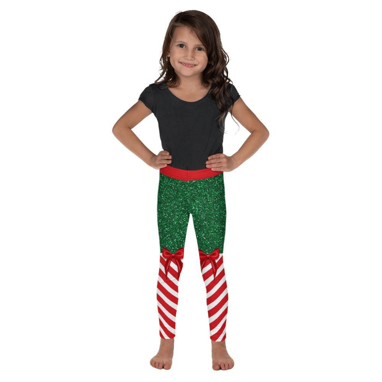 Candy Stripe Christmas Kid's Leggings