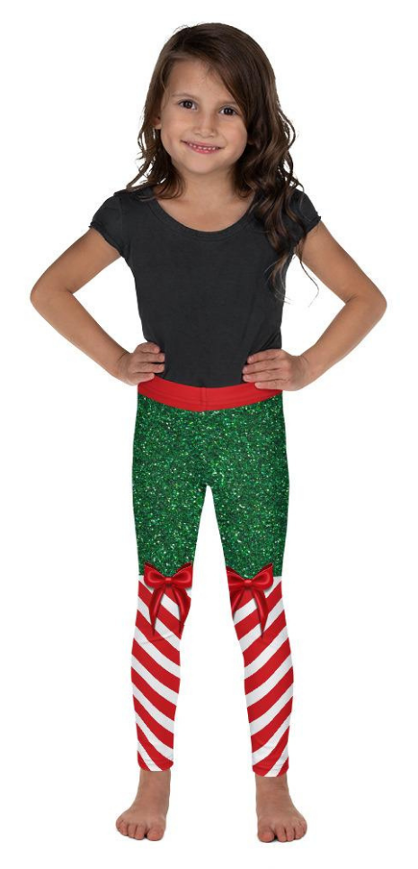 Candy Stripe Christmas Kid's Leggings