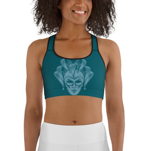 Carnival Mask Sports Bra