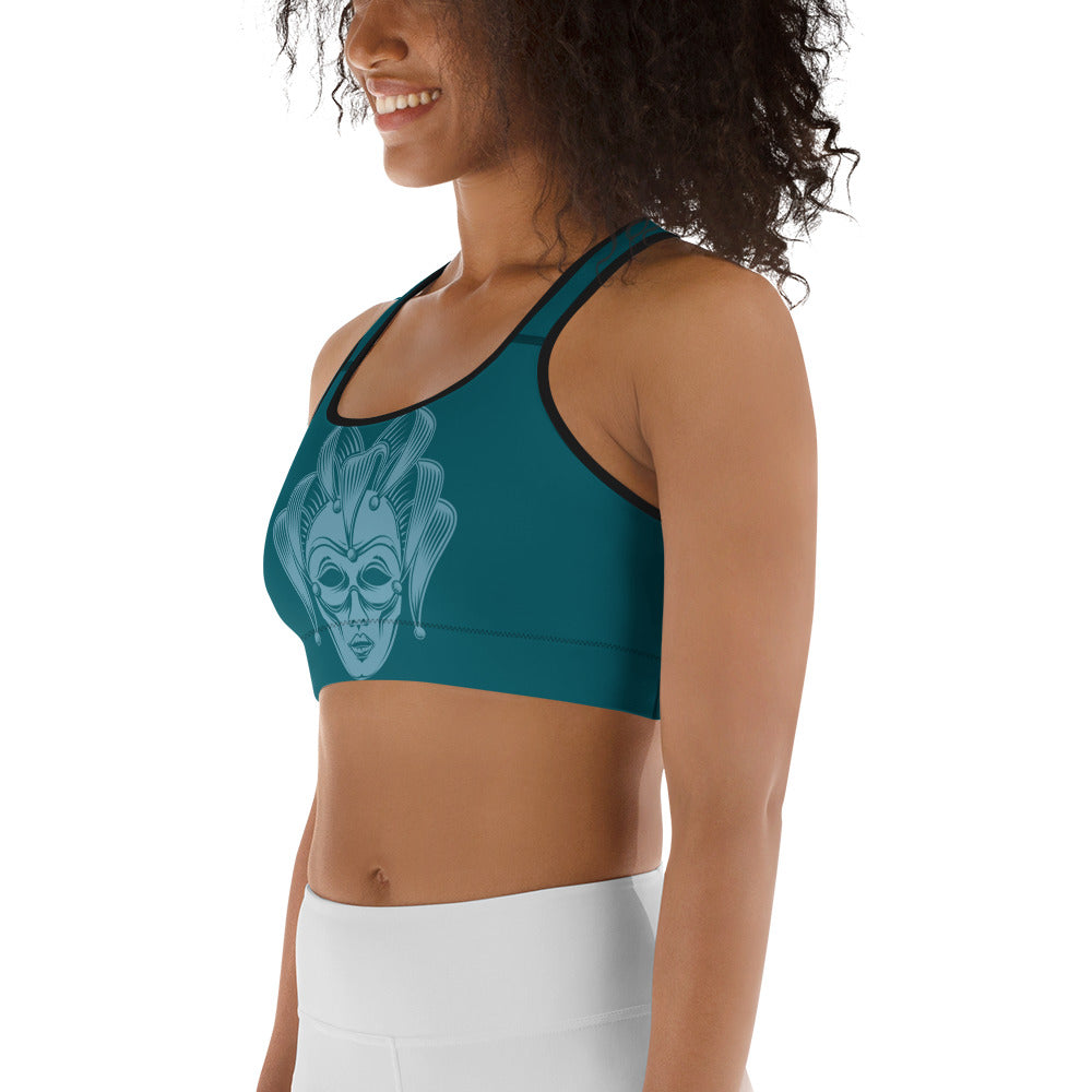 Carnival Mask Sports Bra