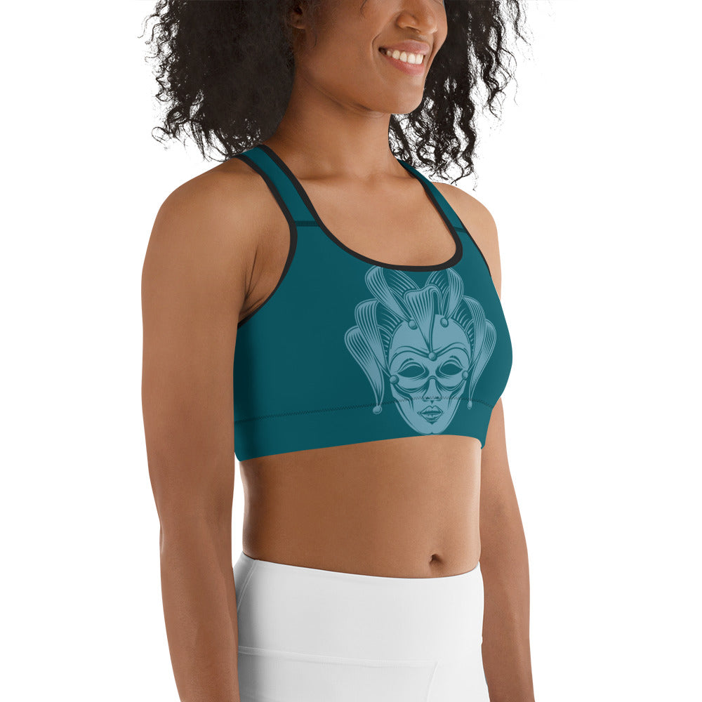 Carnival Mask Sports Bra
