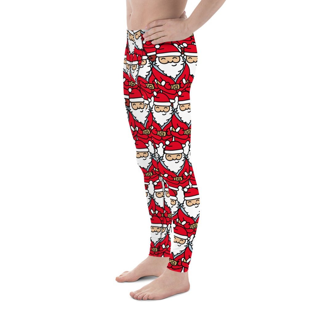 Cartoon Santa Men's Leggings