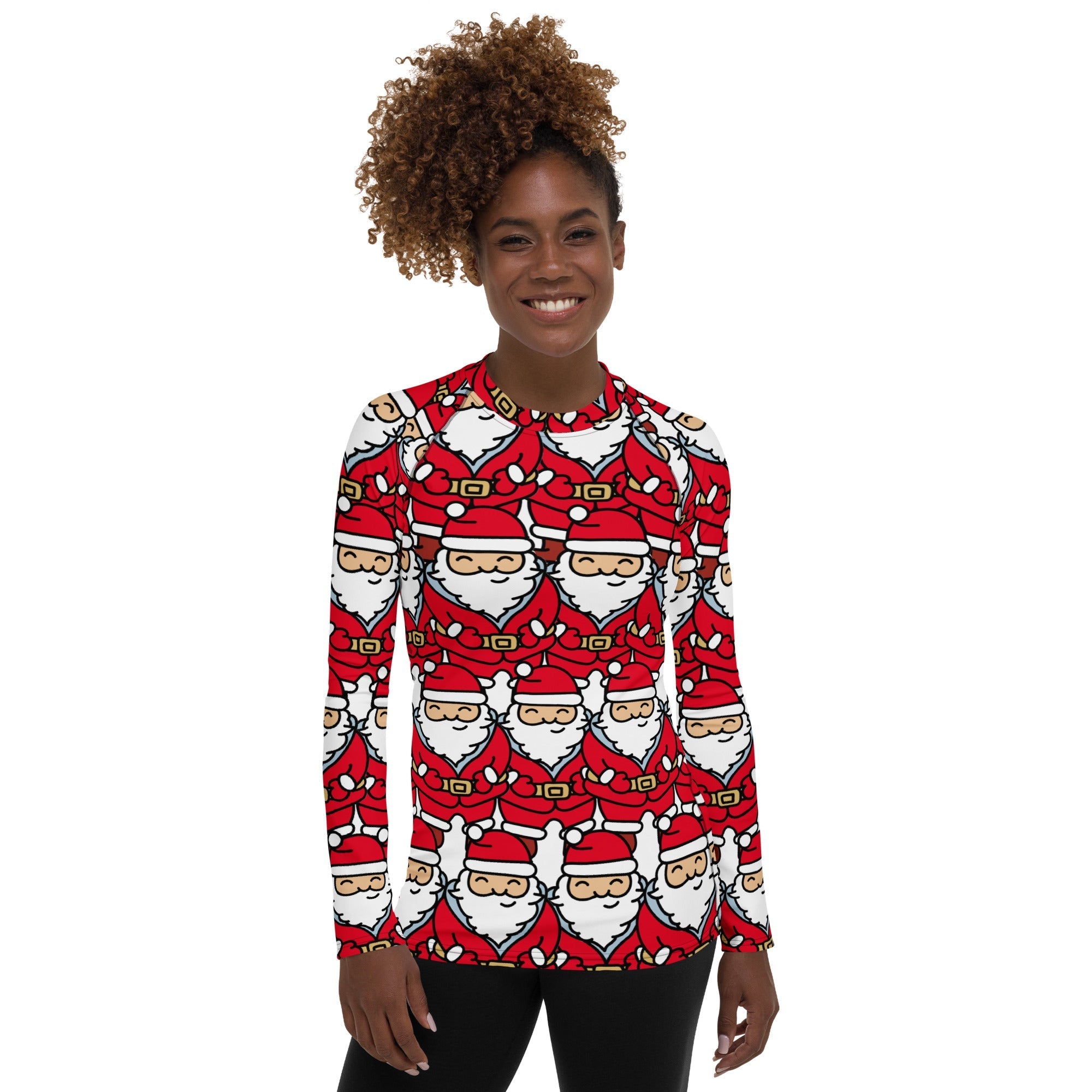 Cartoon Santa Rash Guard