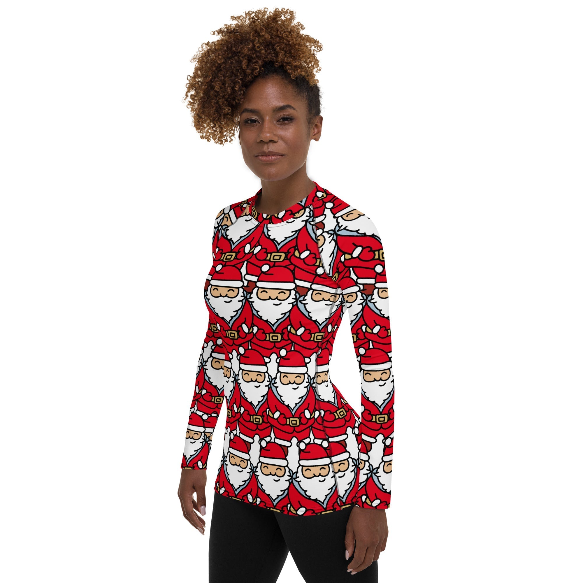 Cartoon Santa Rash Guard