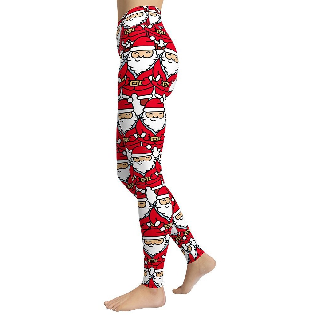 Cartoon Santa Yoga Leggings
