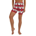 Cartoon Santa Yoga Shorts