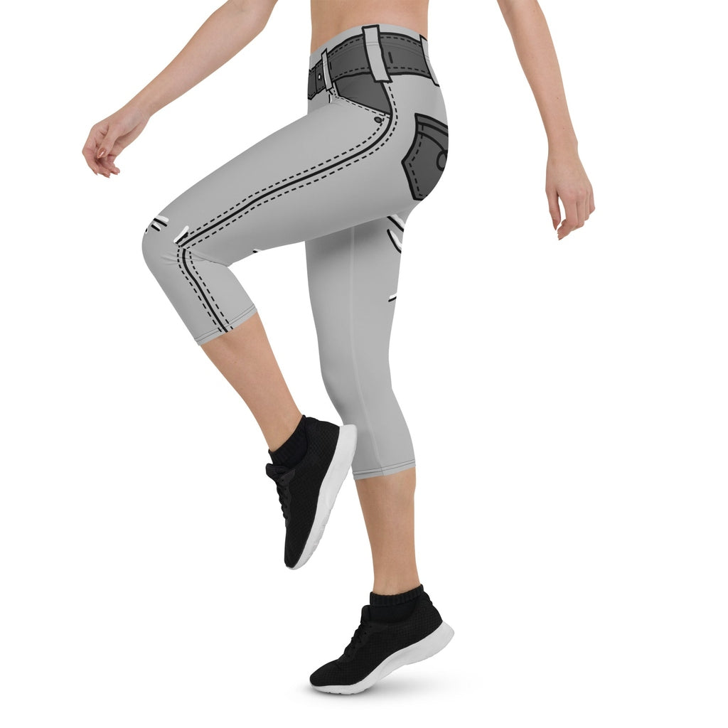 Cartoonized Monochrome Capris