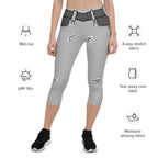 Cartoonized Monochrome Capris