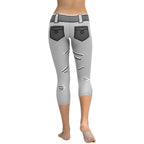 Cartoonized Monochrome Capris