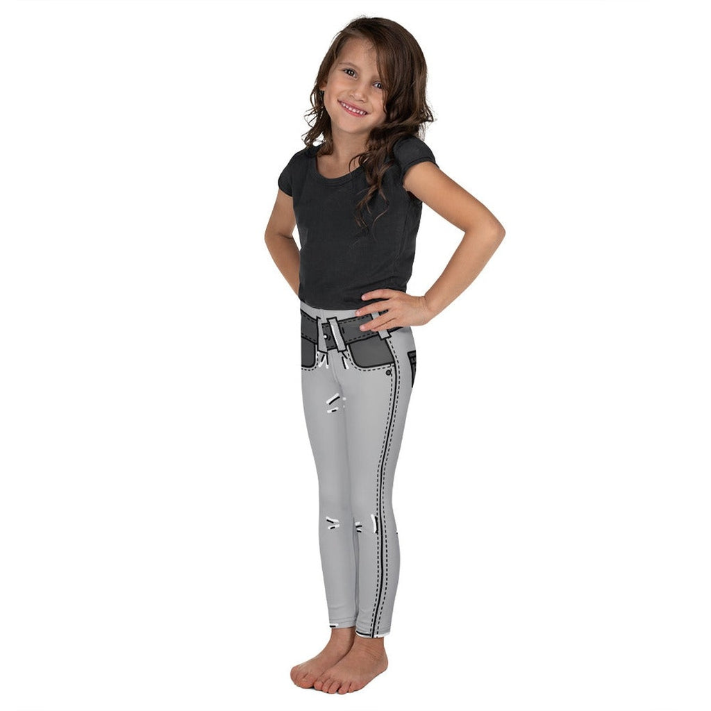 Cartoonized Monochrome Kid's Leggings