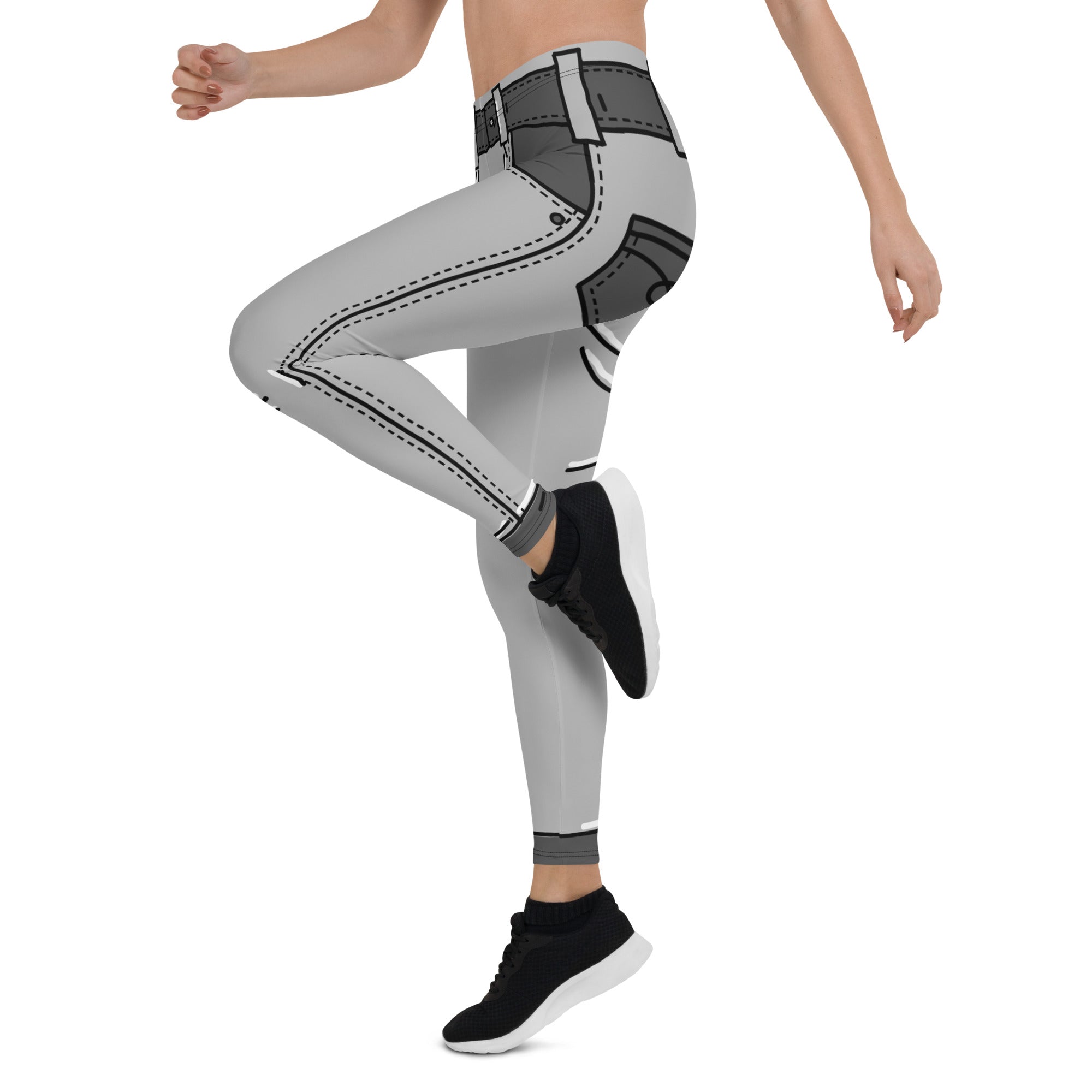 Cartoonized Monochrome Leggings