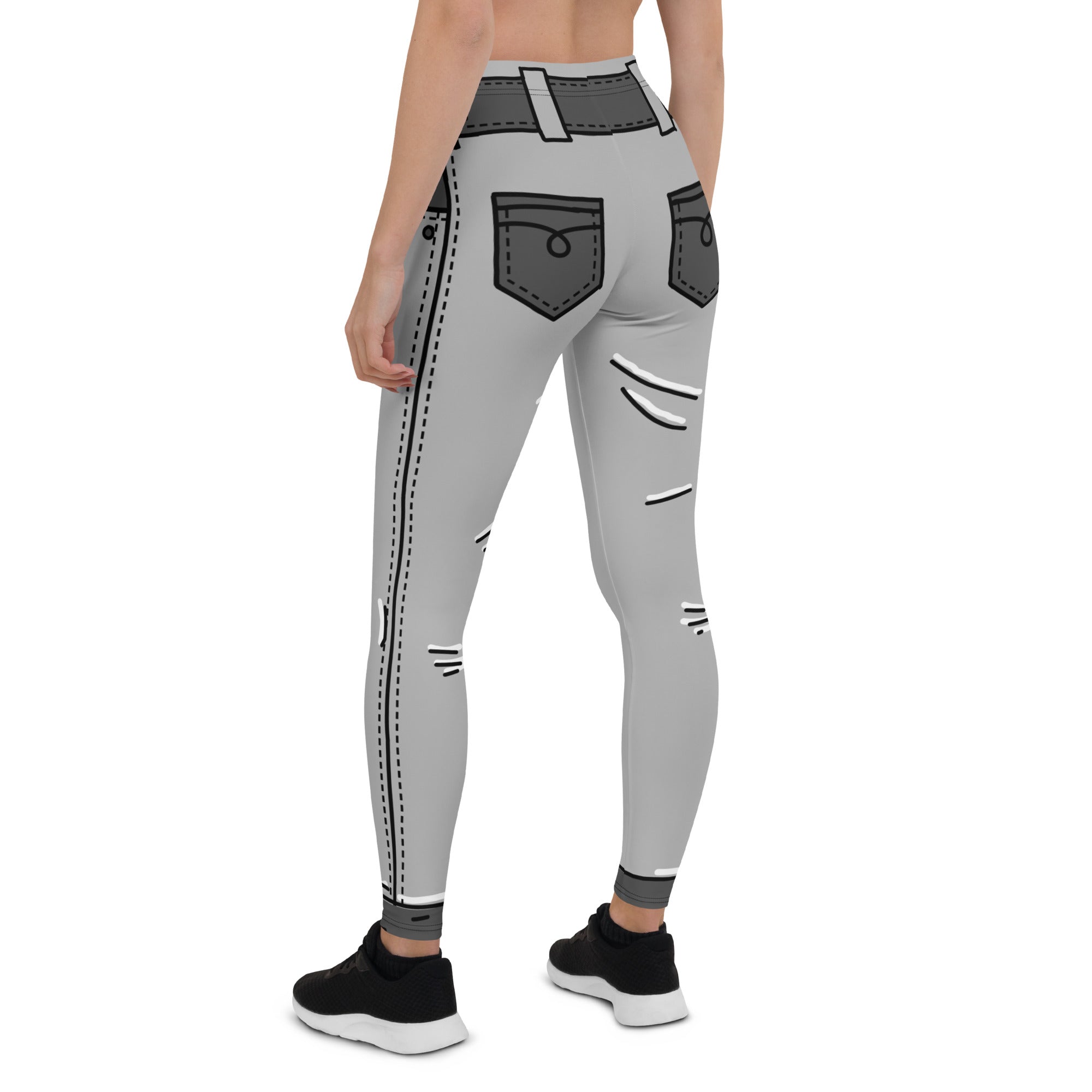 Cartoonized Monochrome Leggings