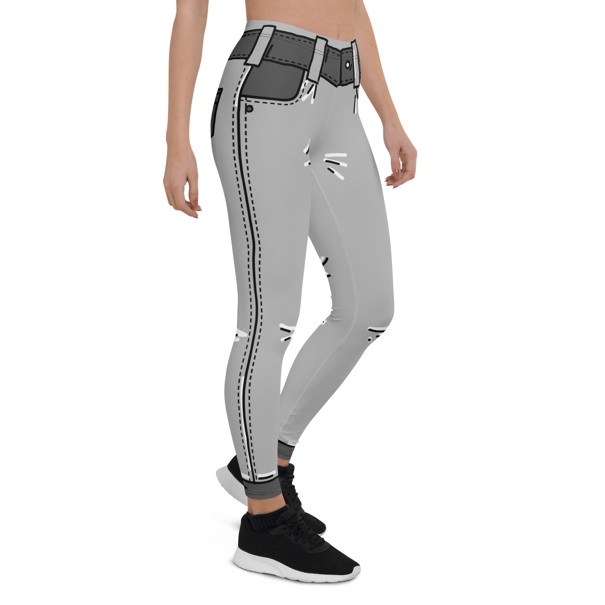 Cartoonized Monochrome Leggings