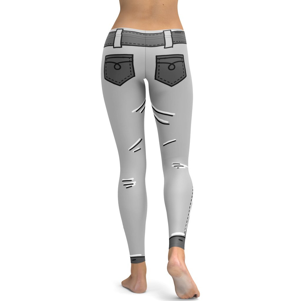 Cartoonized Monochrome Leggings