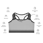 Cartoonized Monochrome Sports Bra