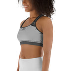 Cartoonized Monochrome Sports Bra