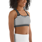 Cartoonized Monochrome Sports Bra