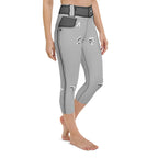 Cartoonized Monochrome Yoga Capris