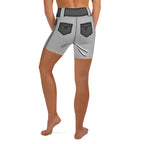 Cartoonized Monochrome Yoga Shorts