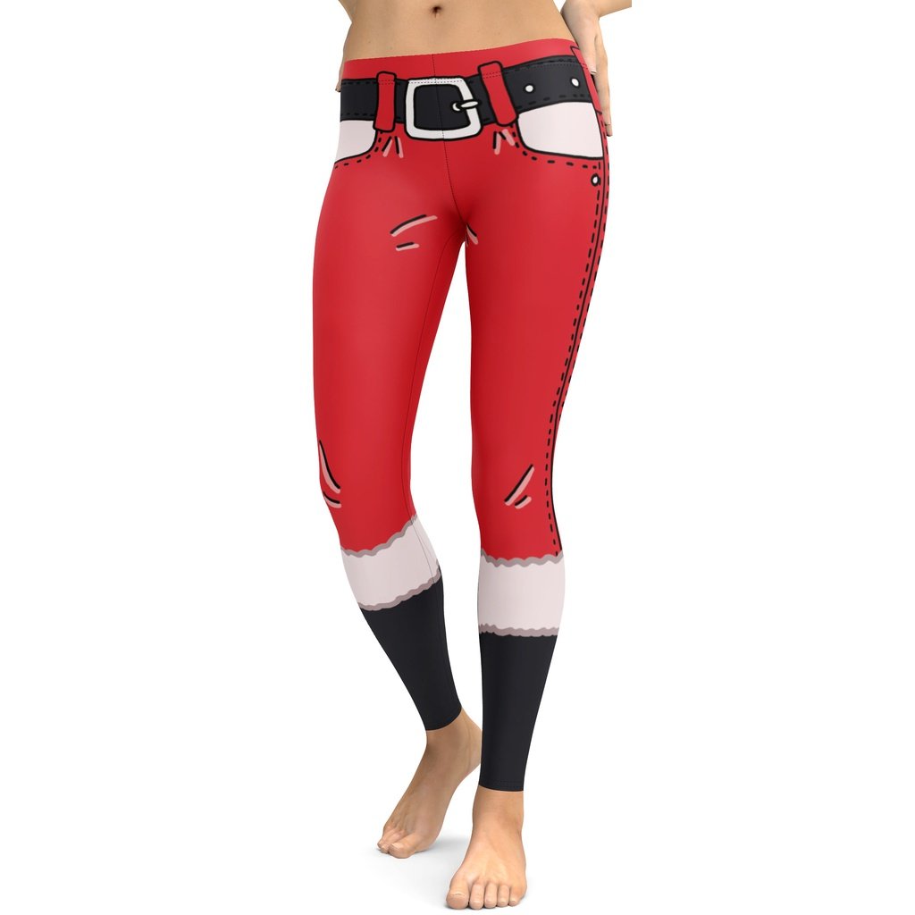 Cartoonized Santa Outfit Leggings