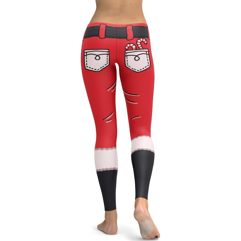 Cartoonized Santa Outfit Leggings