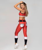 Cartoonized Santa Outfit Leggings