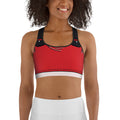 Cartoonized Santa Outfit Sports Bra