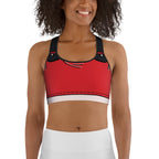 Cartoonized Santa Outfit Sports Bra