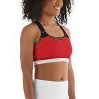 Cartoonized Santa Outfit Sports Bra