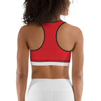 Cartoonized Santa Outfit Sports Bra