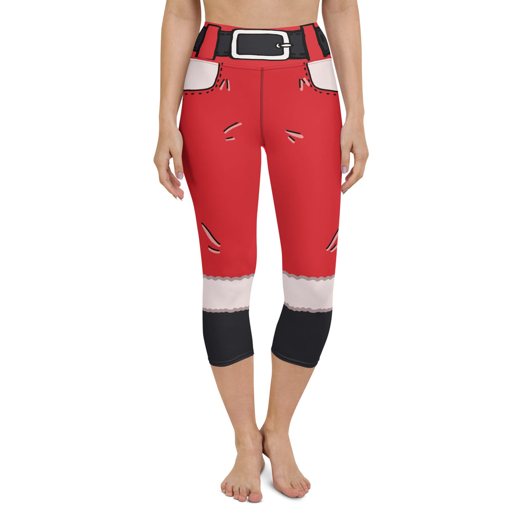 Cartoonized Santa Outfit Yoga Capris