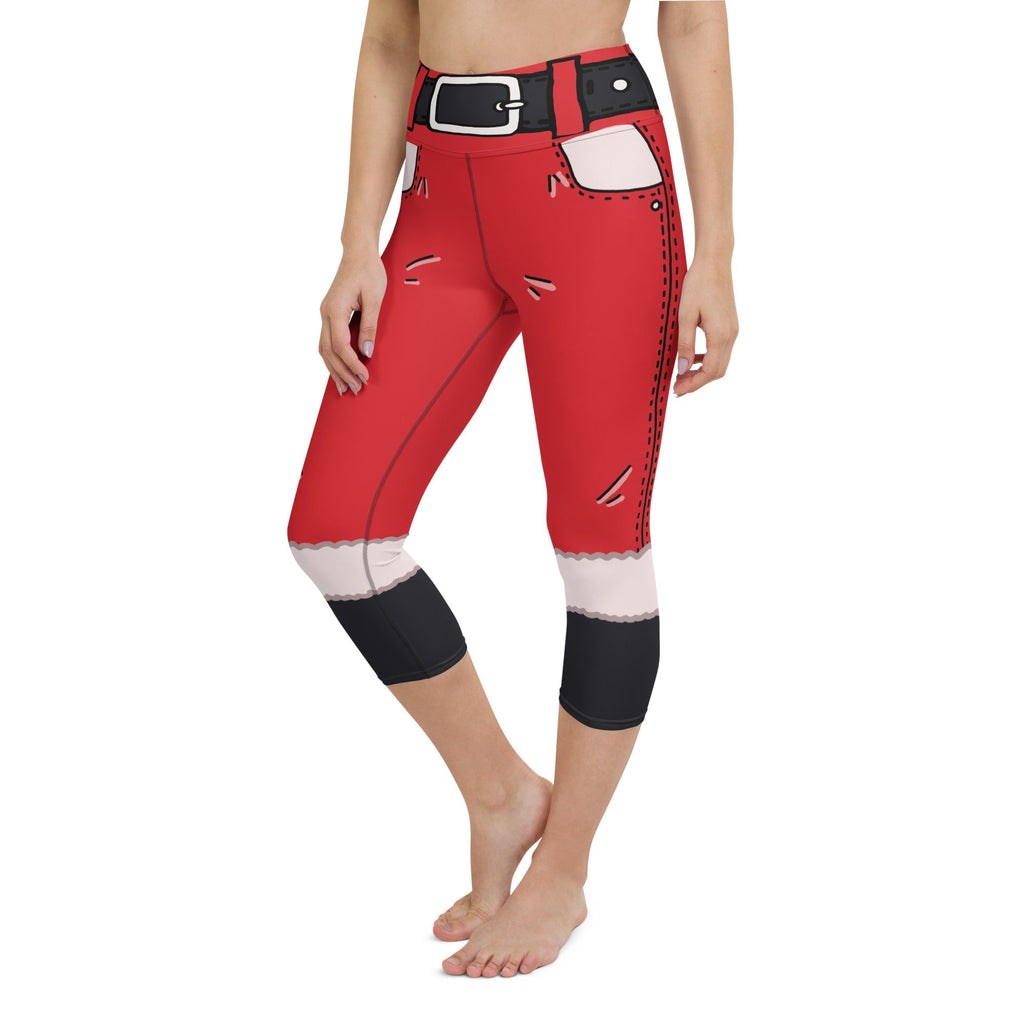 Cartoonized Santa Outfit Yoga Capris