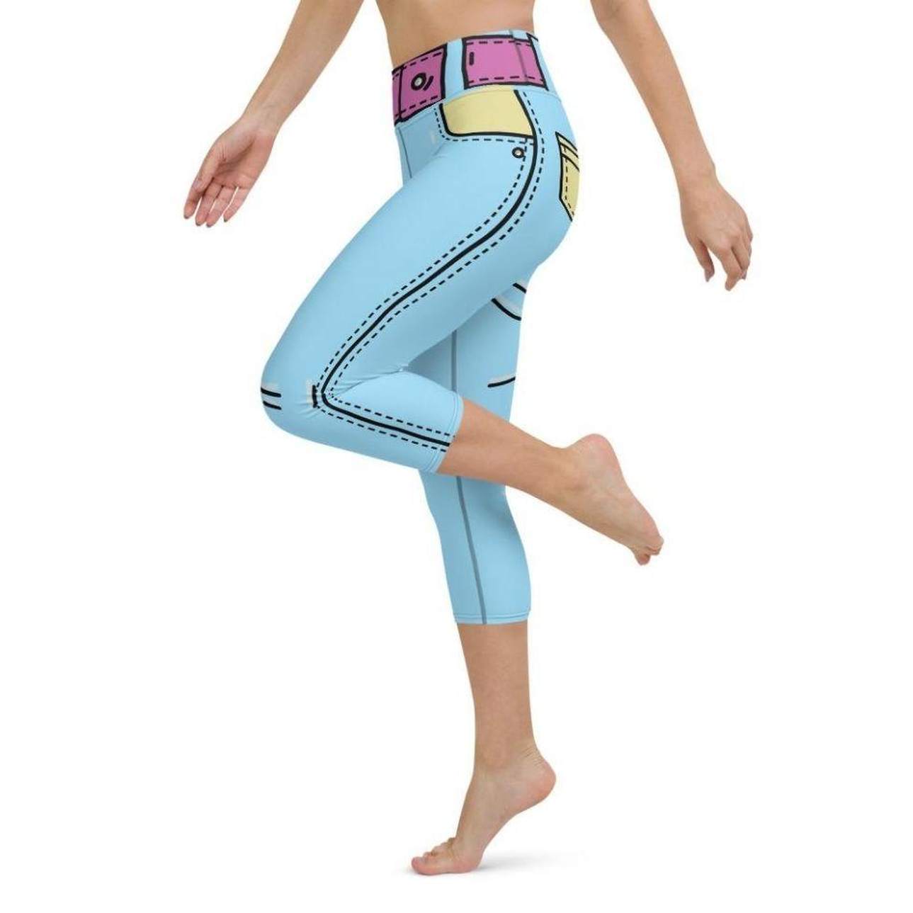 Cartoonized Yoga Capris