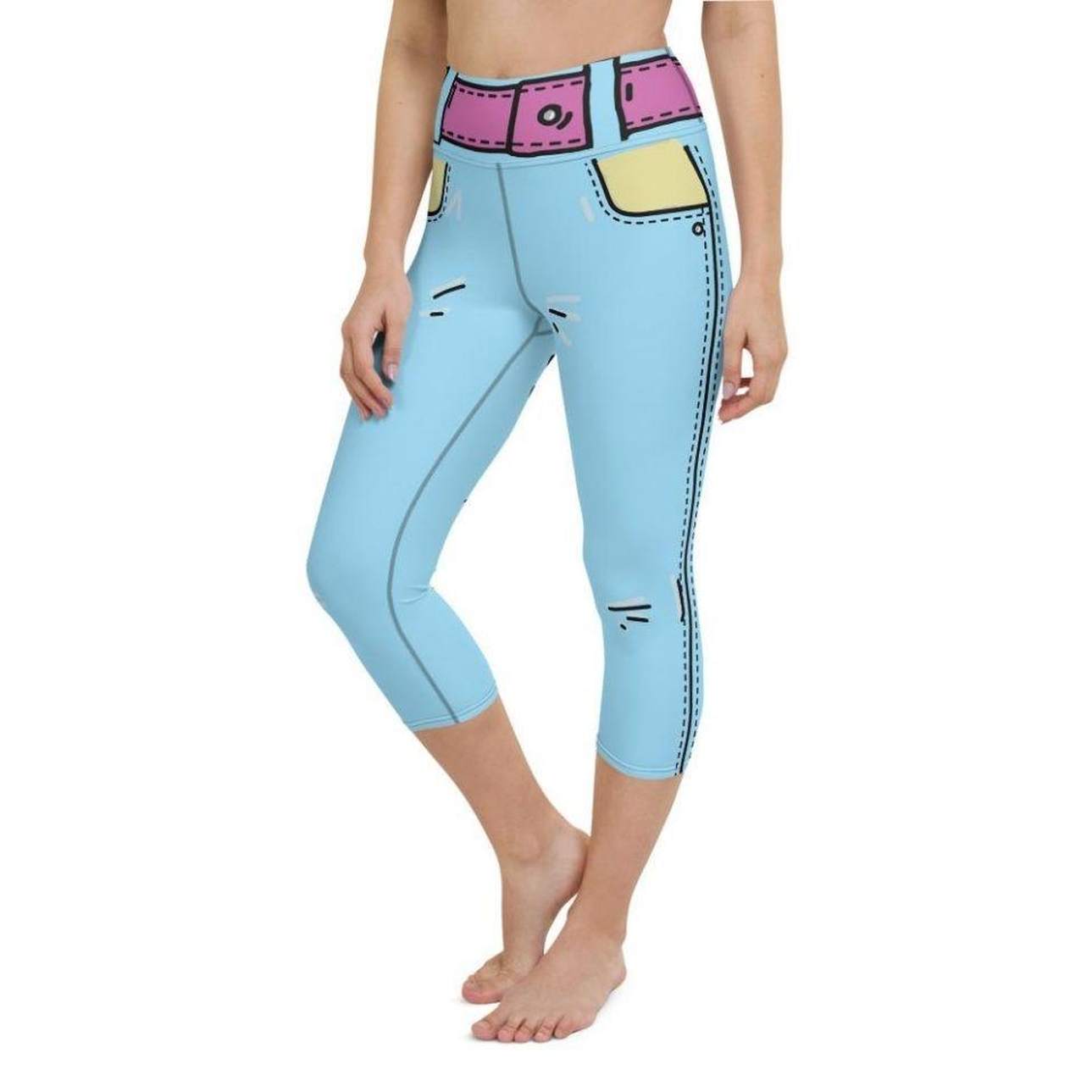 Cartoonized Yoga Capris