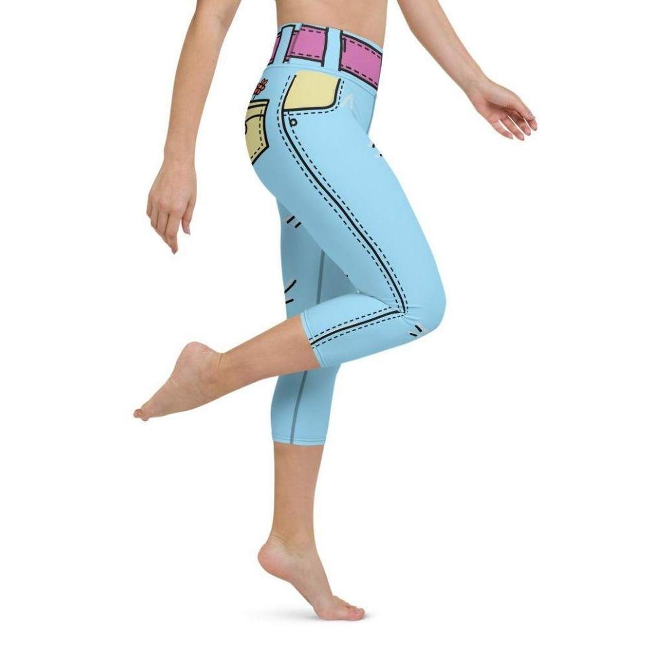 Cartoonized Yoga Capris