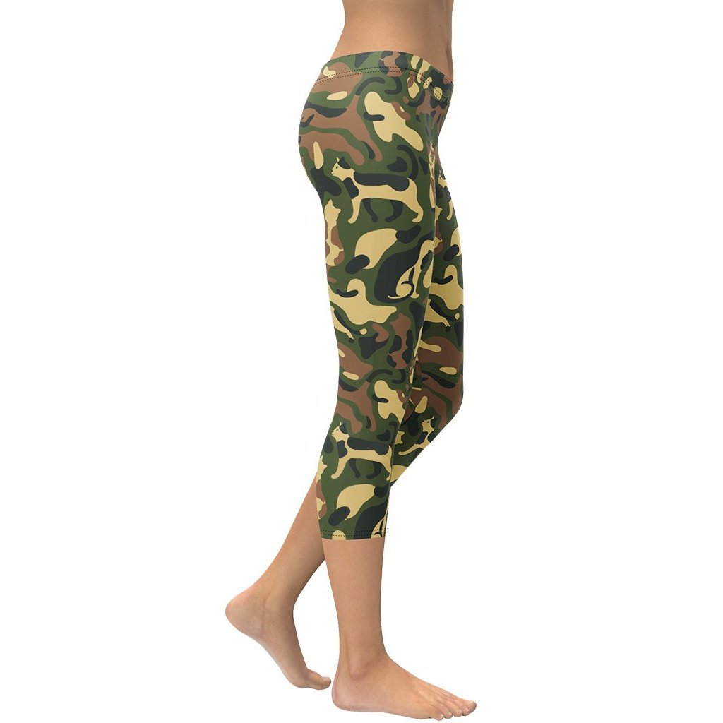 Cat Camo Capris