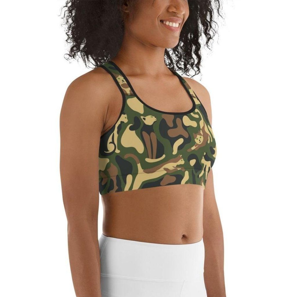 Cat Camo Sports Bra