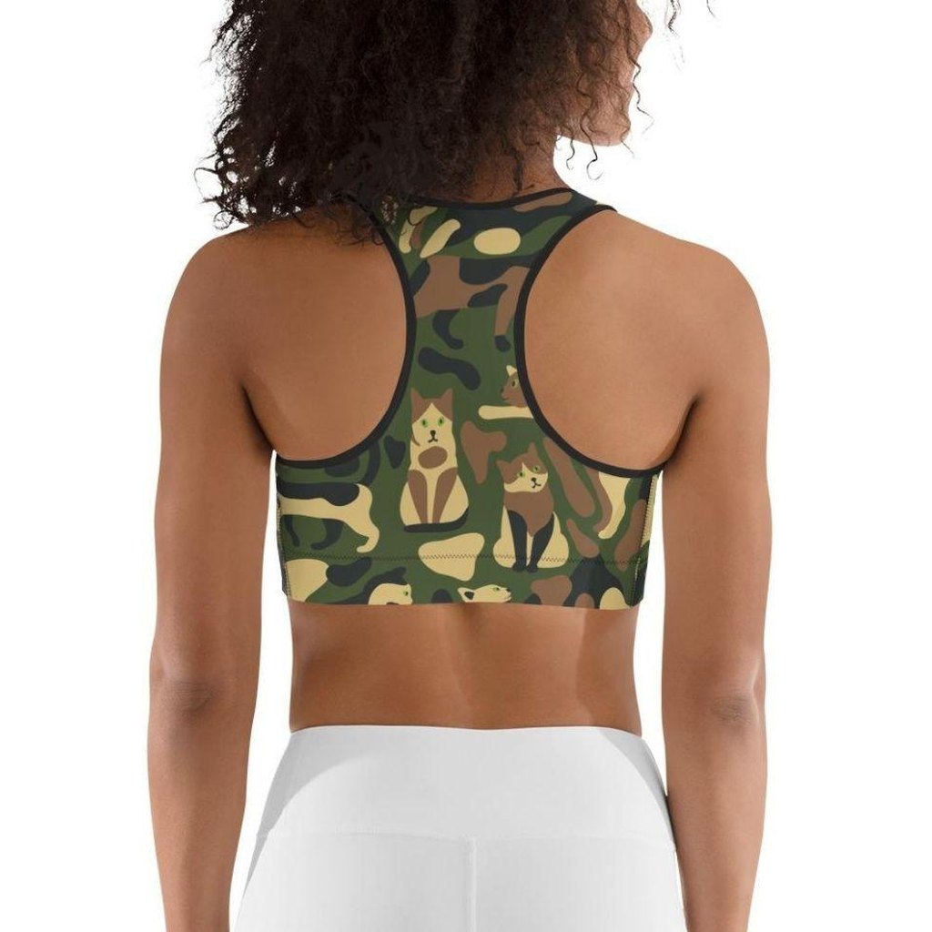 Cat Camo Sports Bra