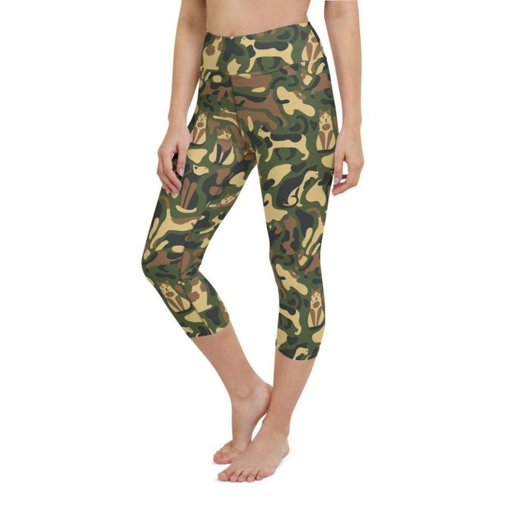 Cat Camo Yoga Capris