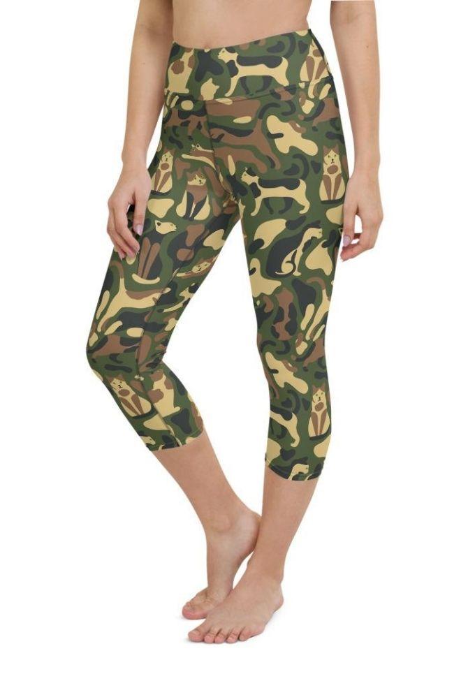 Cat Camo Yoga Capris