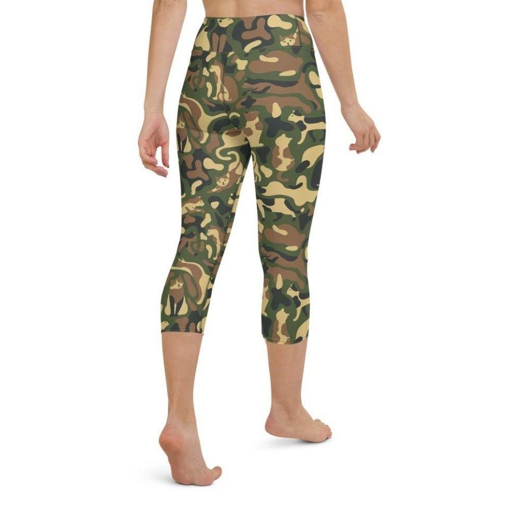 Cat Camo Yoga Capris