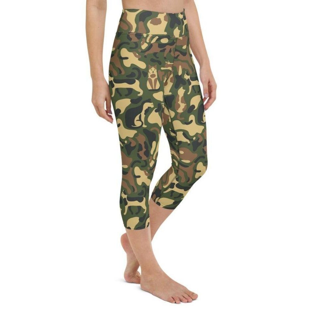 Cat Camo Yoga Capris