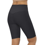 Charcoal Black Biker Shorts