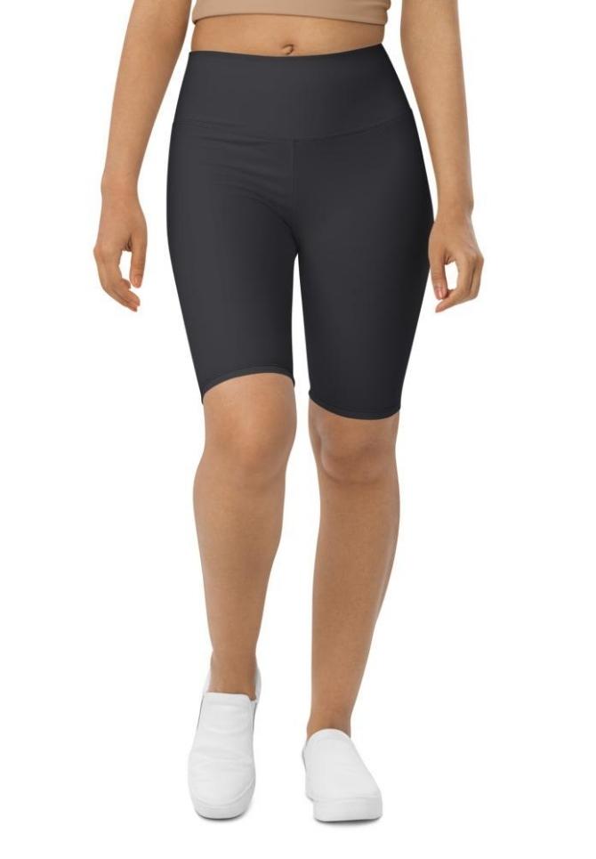Charcoal Black Biker Shorts