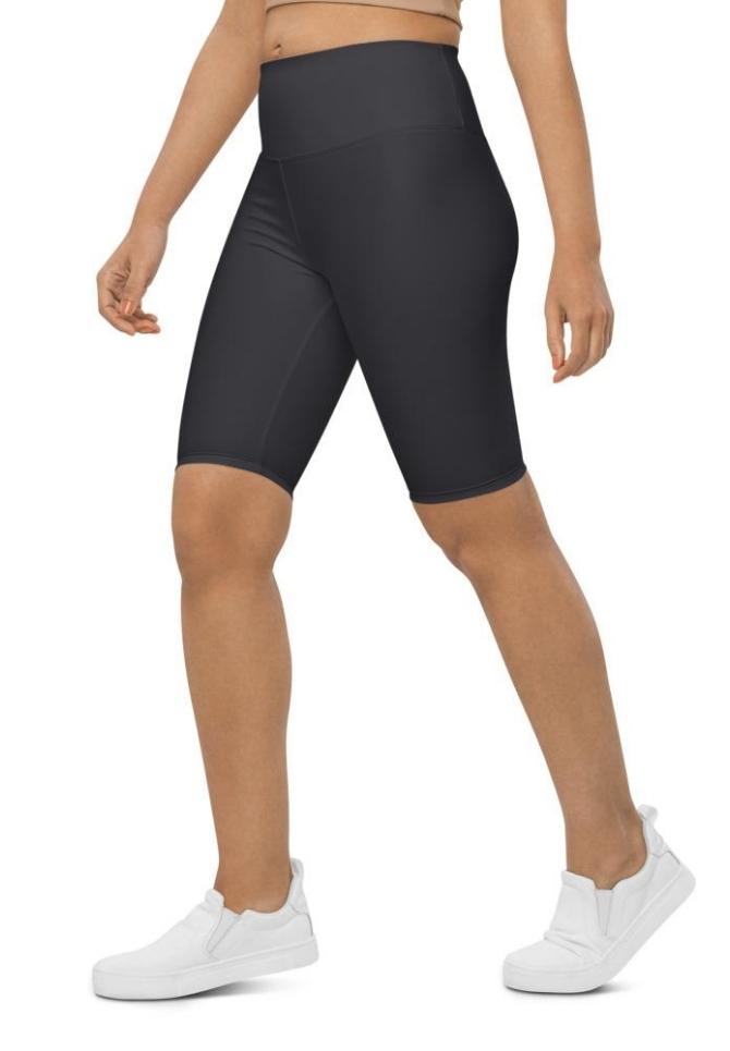 Charcoal Black Biker Shorts