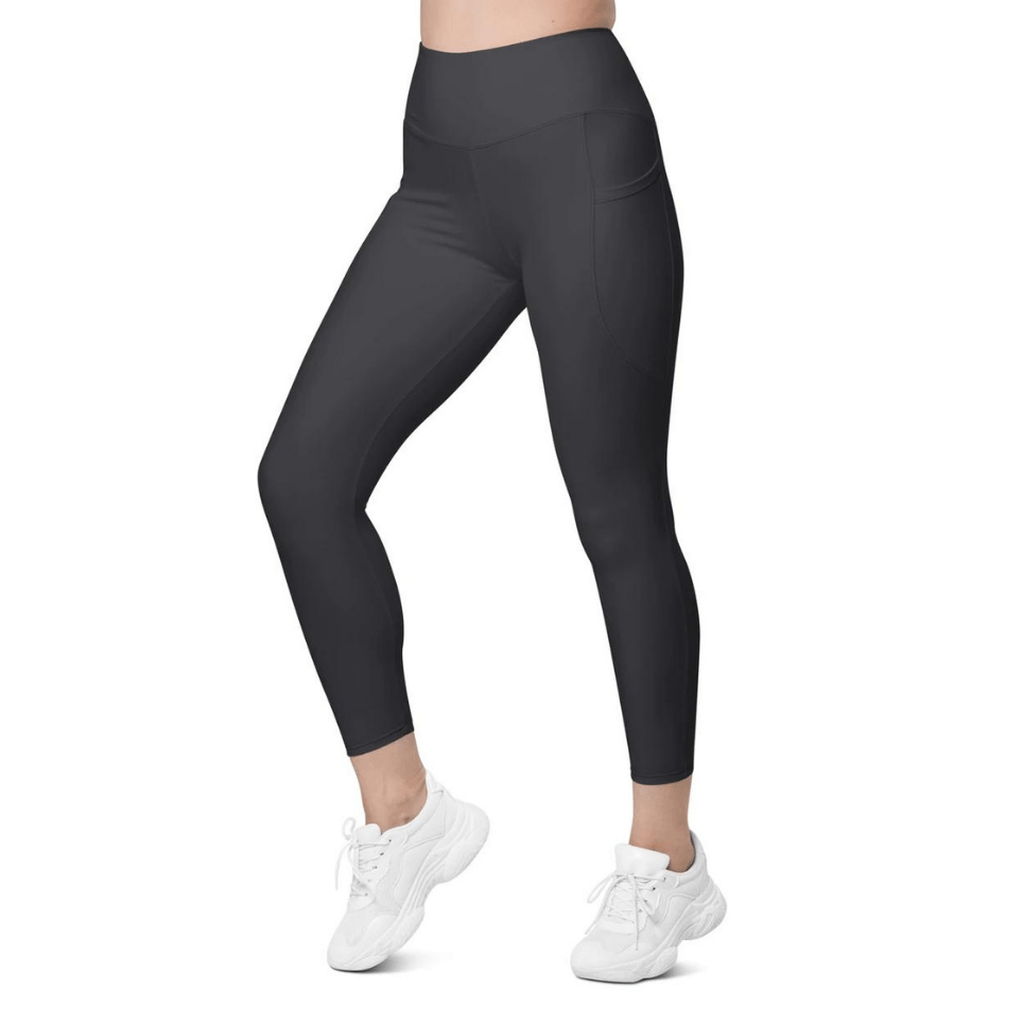Charcoal Black Leggings With Pockets