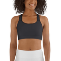 Charcoal Black Sports Bra