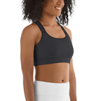 Charcoal Black Sports Bra