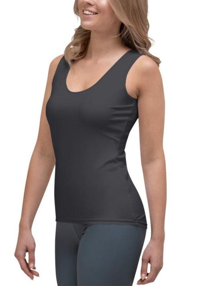 Charcoal Black Tank Top